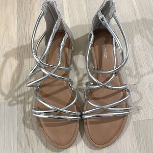 AE Silver Sandals